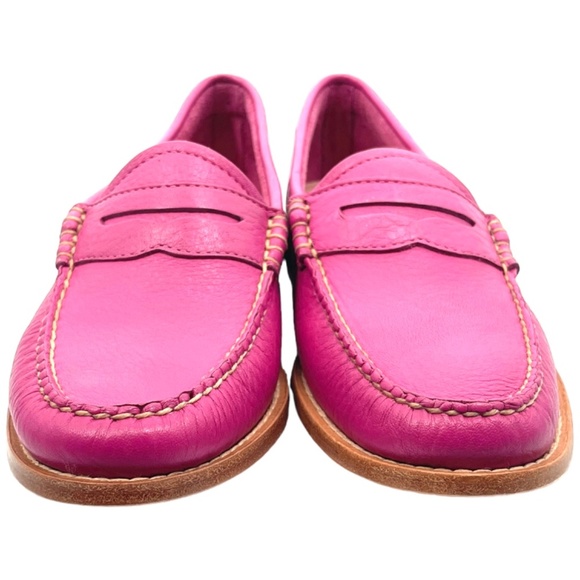 NWOT Bass Whitney Weejun Penny Loafer, Fuchsia, Size 8M - Picture 5 of 12